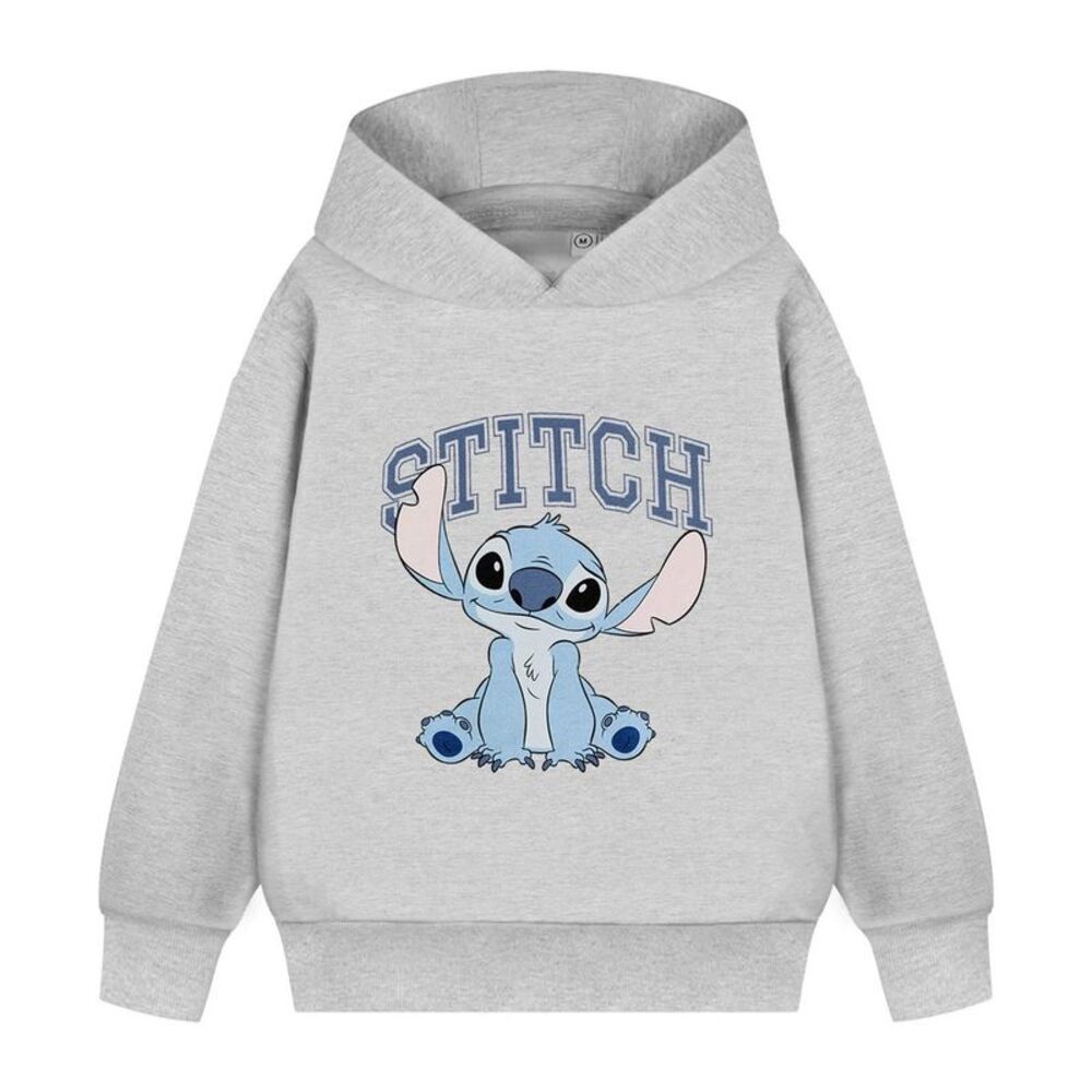 Lilo & Stitch Girls College Hoodie / Grey Marl